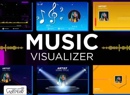 پروژه آماده افترافکت پک اکولایزر موزیک - Music Visualizer Pack